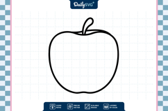 Apple Fruit SVG - Autumn Cut File Product Image 3
