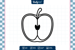 Apple Fruit SVG - Autumn Cut File Product Image 1