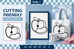 Apple Fruit SVG - Autumn Cut File Product Image 2