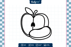 Apple Fruit SVG - Autumn Cut File Product Image 1