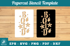 Bold Papercut Stencil SVG Product Image 1