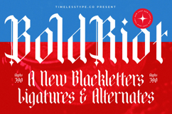 Bold Riot - New Blackletter Font Product Image 1
