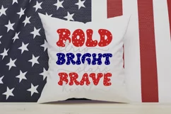 Bold Strip Bright Stars Brave SVG, 4th Of July SVG Design Product Image 3