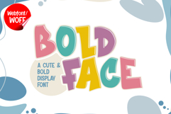 Bold Face | Cute Display Webfont for Playful Websites Product Image 1