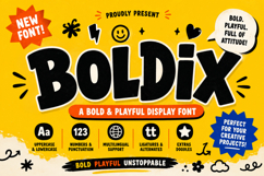 Boldix - Playful font Product Image 1
