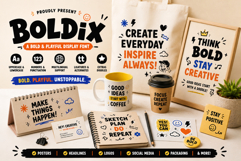 Boldix - Playful font Product Image 2
