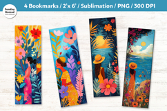 Bold Summer Bookmark , Printable Crafts, 4 PNG Product Image 1