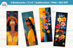 Bold Summer Bookmark , Printable Crafts, 4 PNG Product Image 1