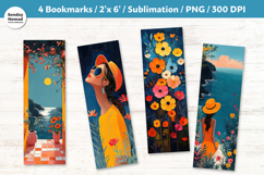 Bold Summer Bookmark , Printable Crafts, 4 PNG Product Image 1