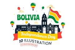 10 Bolivia Independence Day Illustration Product Image 1