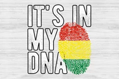 It's in my DNA Bolivia Flag Fingerprint PNG Sublimation Product Image 1