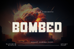 Bombed Sport Power Font - Dynamic Athletic Display Product Image 1