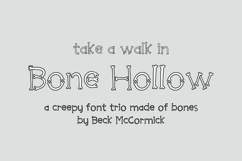 Bone Hollow Font Product Image 1