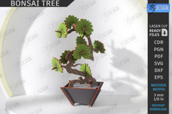 3D Bonsai Tree Laser Cut|DIY Bonsai Model|Wooden Constructor Product Image 1