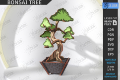 3D Bonsai Tree in Plant Pot Laser Cut Bundle|DIY|Constructor Product Image 6