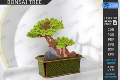 3D Bonsai Tree in Plant Pot Laser Cut Bundle|DIY|Constructor Product Image 7