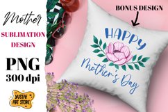 Plant Mom/Mum watercolor flowers and Bee sublimation design Product Image 2