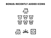 Laundry Care Symbol Icons Set Product Image 2