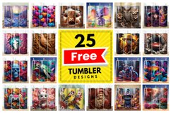 Christmas Snowflakes 20/30oz Tumbler, BONUS 25 Tumbler Product Image 2