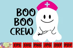 Boo Boo Crew SVG | Funny Halloween SVG | Halloween SVG | PNG Product Image 3
