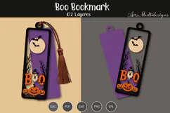 Boo bookmark SVG Product Image 1
