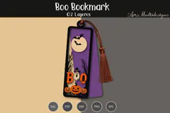 Boo bookmark SVG Product Image 2