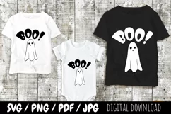 Boo SVG PNG / Cute Ghost svg / Funny Halloween svg Product Image 1