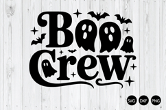 Boo Crew SVG, Funny Ghost Halloween SVG, Halloween SVG Product Image 1