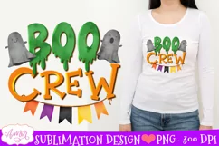 Boo Crew Sublimation PNG| Halloween ghosts PNG illustration Product Image 1