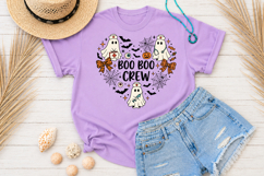 Boo Crew Halloween Sublimation, Nurse Ghost Heart Shaped Product Image 3