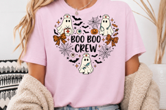 Boo Crew Halloween Sublimation, Nurse Ghost Heart Shaped Product Image 4