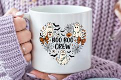 Boo Crew Halloween Sublimation, Nurse Ghost Heart Shaped Product Image 5