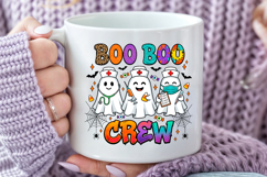 Boo Crew Halloween Sublimation, Nurse Ghost Trio Medical Product Image 5