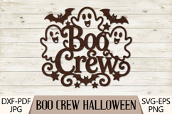 Boo Crew Halloween SVG Sign Product Image 1