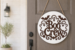 Boo Crew Halloween SVG Sign Product Image 4