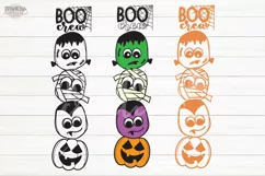 Boo Crew Halloween Vertical Porch Sign SVG/Cut File Product Image 2
