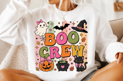 Boo Crew Striped Halloween PNG Product Image 3
