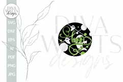 Boo SVG Halloween Door Hanger SVG Ghost SVG Cute Ghosts svg Product Image 2