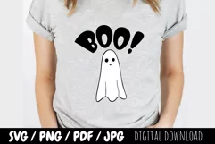 Boo SVG PNG / Cute Ghost svg / Funny Halloween svg Product Image 4