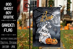 Halloween Boo - Ghost Boy Gnome Garden Flag Sublimation Product Image 1