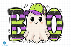 BOO Ghost Boy png, Halloween Sublimation PNG Product Image 1