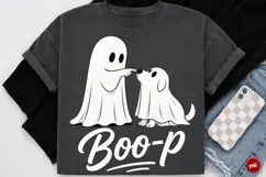 Boo Ghost Dog Halloween PNG, Funny Halloween PNG, Dog PNG Product Image 1