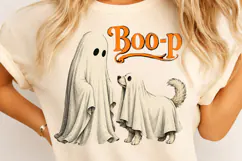 Boo Ghost Dog Halloween PNG, Funny Halloween PNG, Dog PNG Product Image 2
