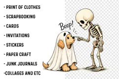 Boo Ghost Dog Halloween PNG, Funny Halloween PNG, Dog PNG Product Image 2