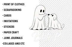 Boo Ghost Dog Halloween PNG, Funny Halloween PNG, Dog PNG Product Image 3