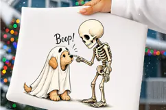 Boo Ghost Dog Halloween PNG, Funny Halloween PNG, Dog PNG Product Image 3
