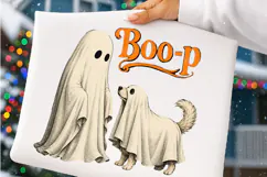 Boo Ghost Dog Halloween PNG, Funny Halloween PNG, Dog PNG Product Image 4