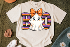 BOO Ghost Girl png, Halloween Sublimation Product Image 2