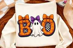 Boo Ghost PNG, Halloween Bow Design, Spooky Kids Design Product Image 2