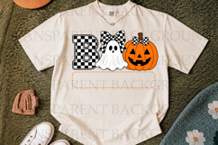 Boo Halloween Ghost Girl Bow PNG,Halloween Sublimation Product Image 2